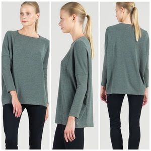 Clara Sun Woo Hacci Boat Neck Tunic Olive square